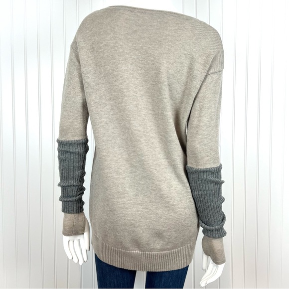 Athleta Merino Extra Fine Wool Sweater Pullover Women S Long Sleeve Tan Brown - Picture 6 of 12